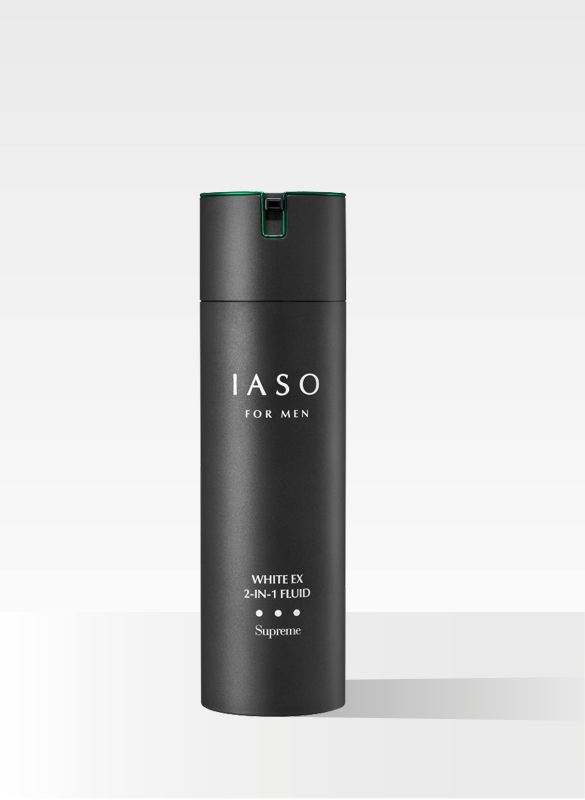 I81 – Fluid dưỡng ẩm cho nam giới giúp sáng mịn da, giảm nhăn và săn chắc da IASO FOR MEN WHITE EX 2-IN-1 FLUID SUPREME